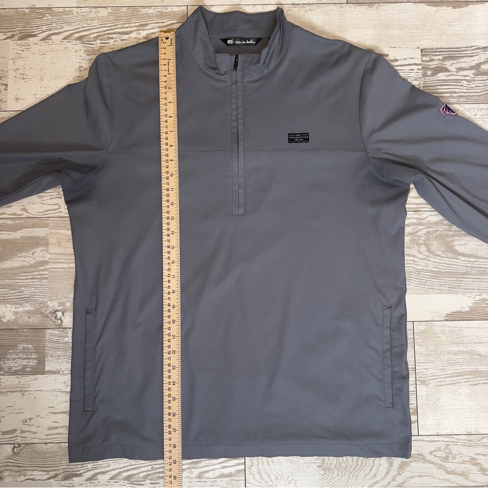 TravisMathew Men’s Gray Quarter Zip Pullover NFL New England Patriots Large‎ - Picture 8 of 10